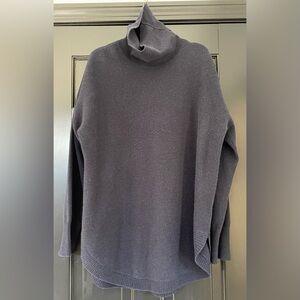 Talbots Cashmere Navy Turtleneck Sweater